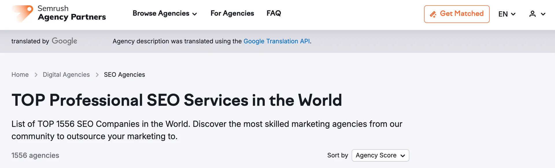 Semrush agency partners