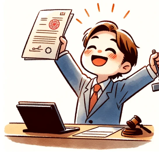 예산이 부족한 상황에서도 PCT 출원을 진행해 국제출원을 유지하는 발명가를 표현한 이미지