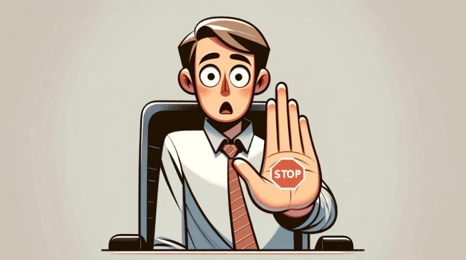 PCT 출원을 부실하게 진행하는 현실에 놀라는 변리사를 표현한 이미지