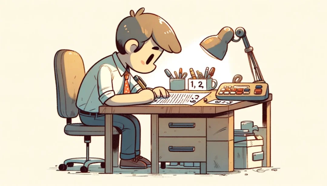 PCT 국제출원 청구항을 점검하며 수정하고 있는 변리사의 작업 장면