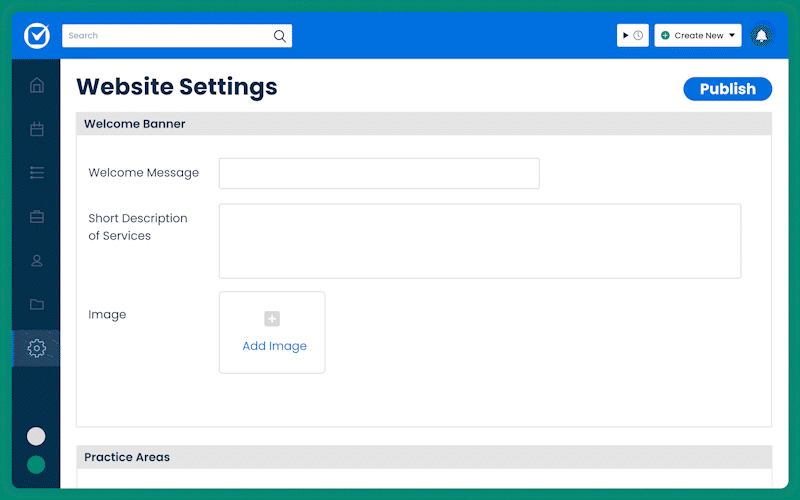 Clio Website Builder