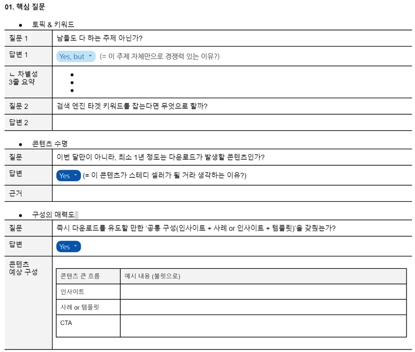 B2B 마케팅 백서 기획서 템플릿