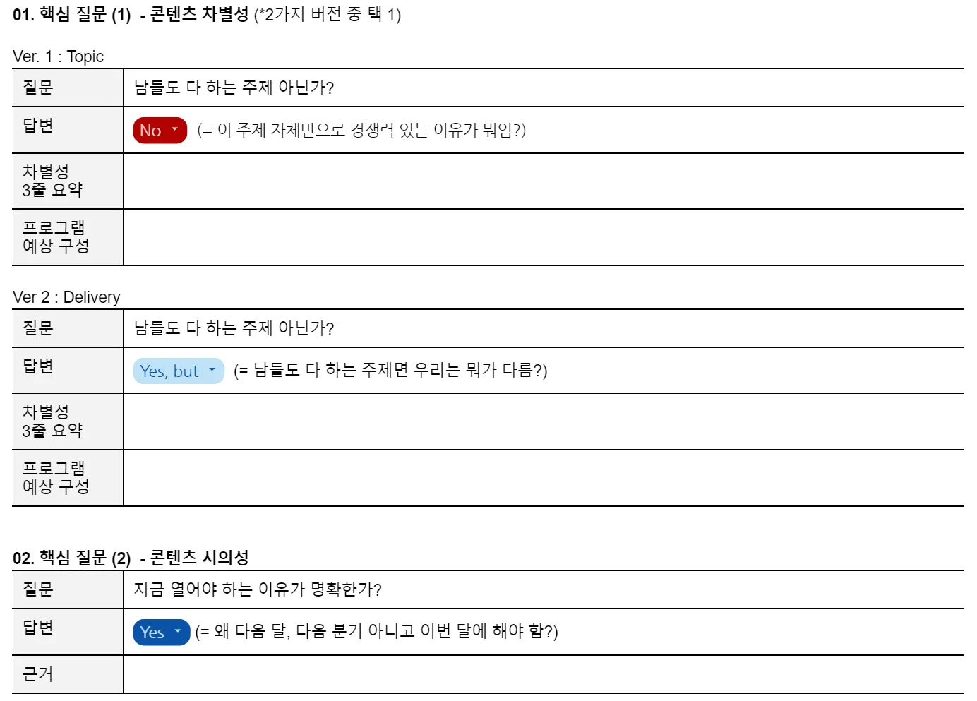 B2B 마케팅 웨비나 기획서 템플릿