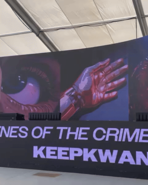 킵콴의 <Scenes of Crime>, 해외 전시에서 주목받은 대형 애니메이션 작품