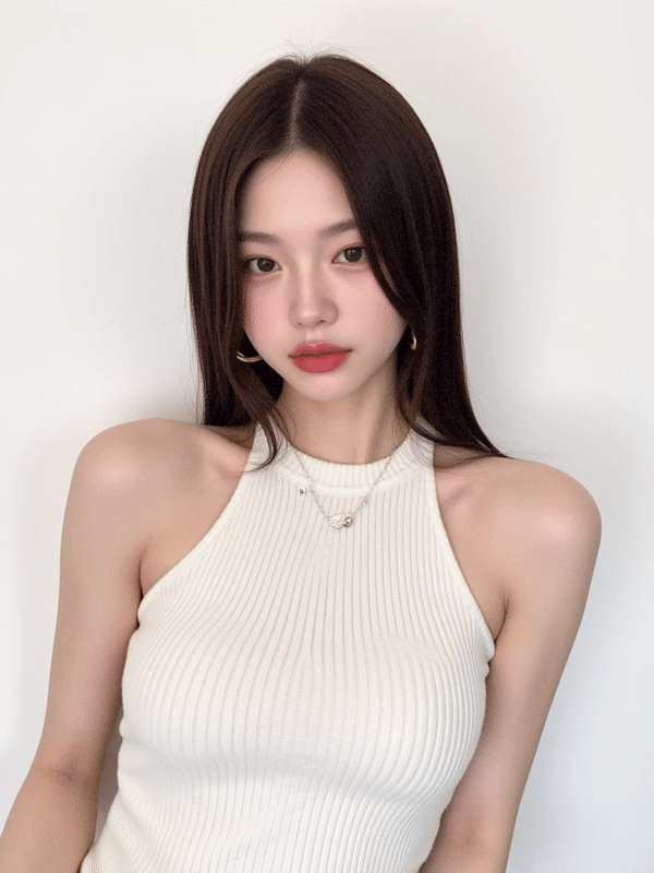 캐럿 AI에서 단발 히피펌으로 바꿔본 여자 헤어스타일