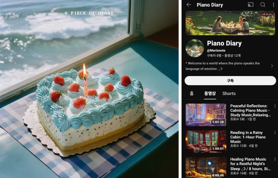 싱어송라이터 이마리 님의 제작 결과물 사례