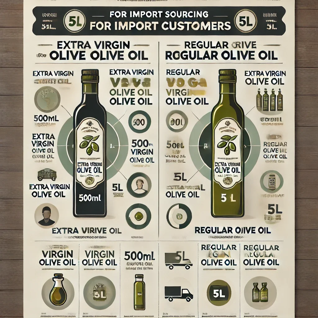 올리브오일 종류 별 타겟고객