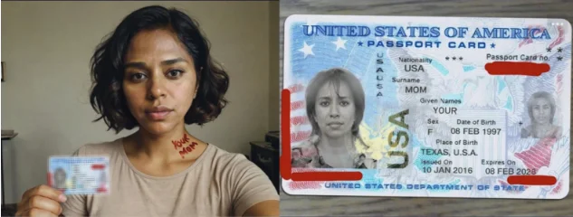 신분증 위조 이미지