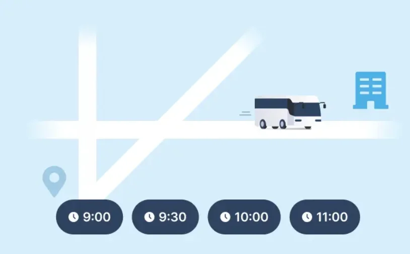 회사복지, 차량관제, 출퇴근버스, 통근버스