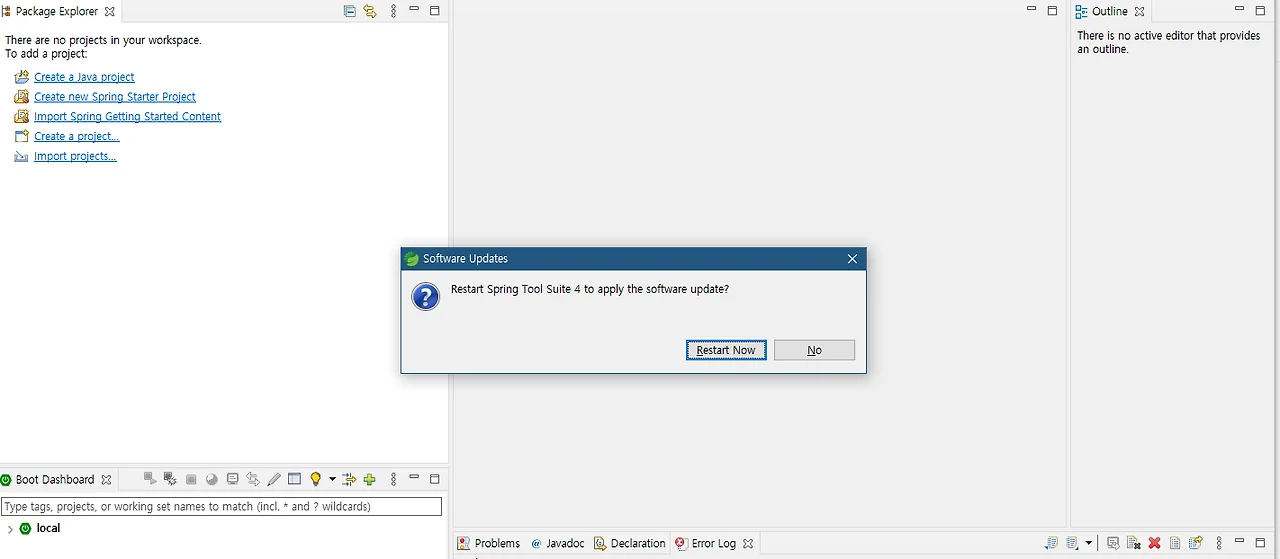 STS UpDates Restart Now