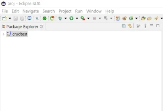 Spring MVC Project 생성 완료 후 패키지 생성 확인
