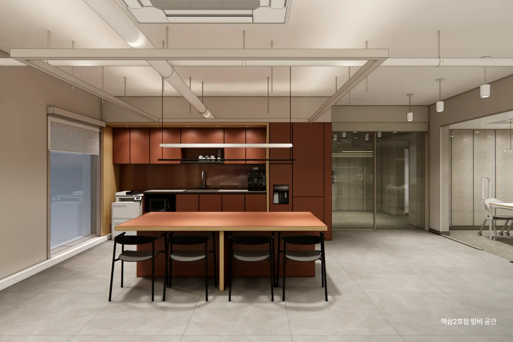 오피스B 역삼2호점 탕비 공간