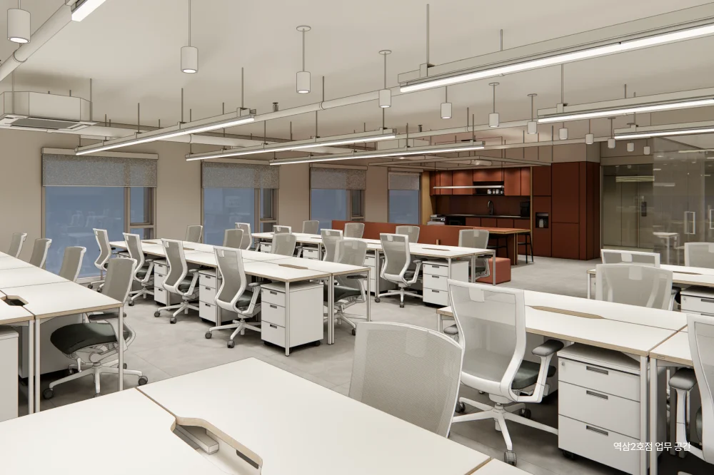 오피스B 역삼2호점 업무 공간 예시 이미지