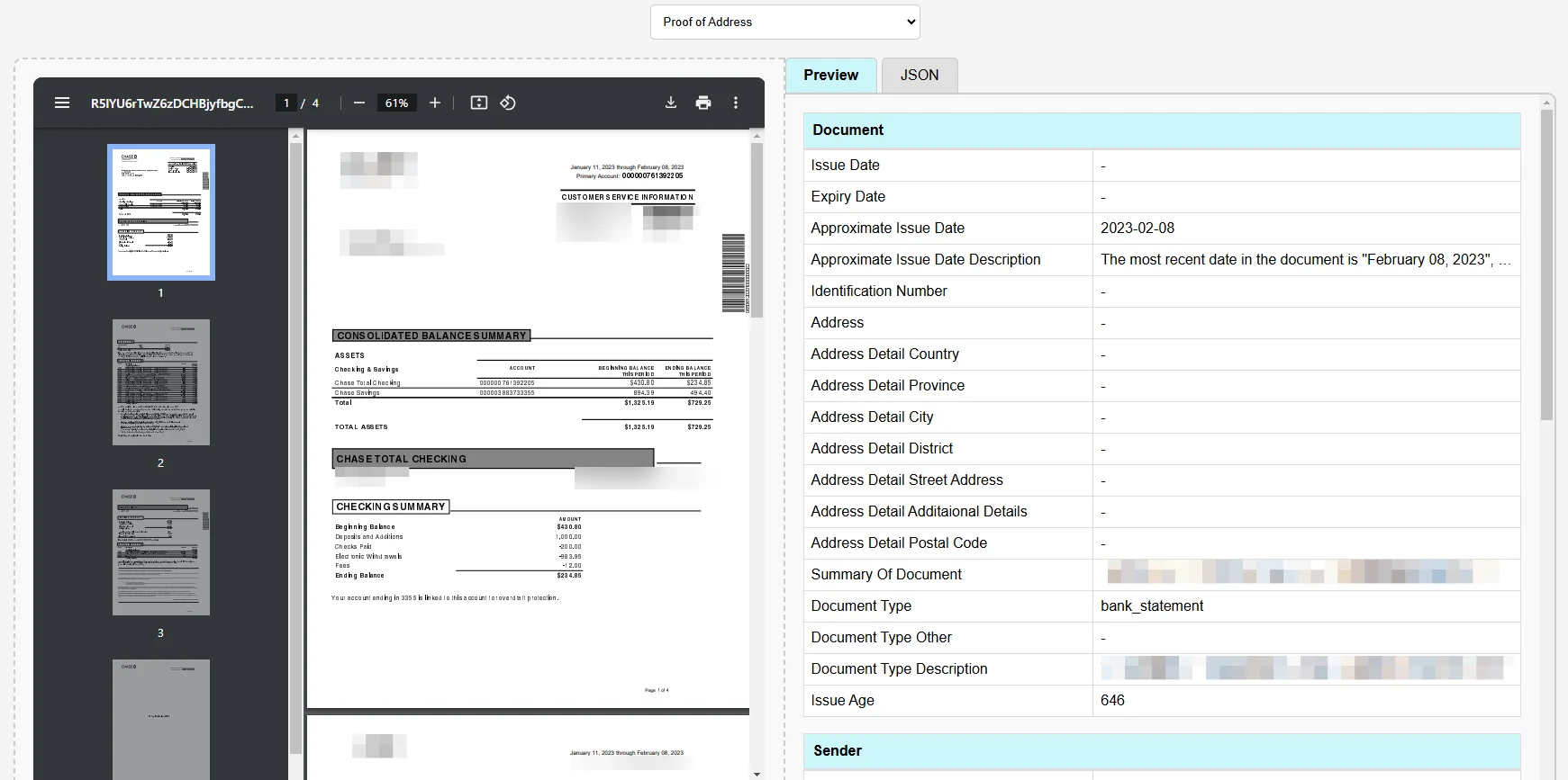 proof of address ocr