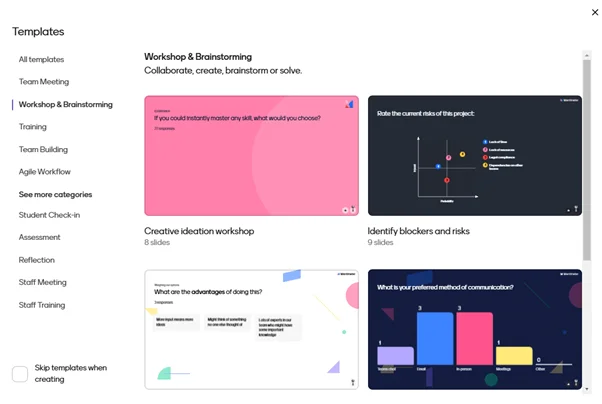 발표 도구 멘티미터