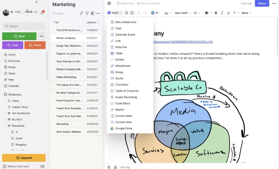 에버노트 리뷰 후기