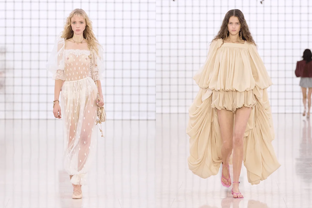 프릴과 시스루룩