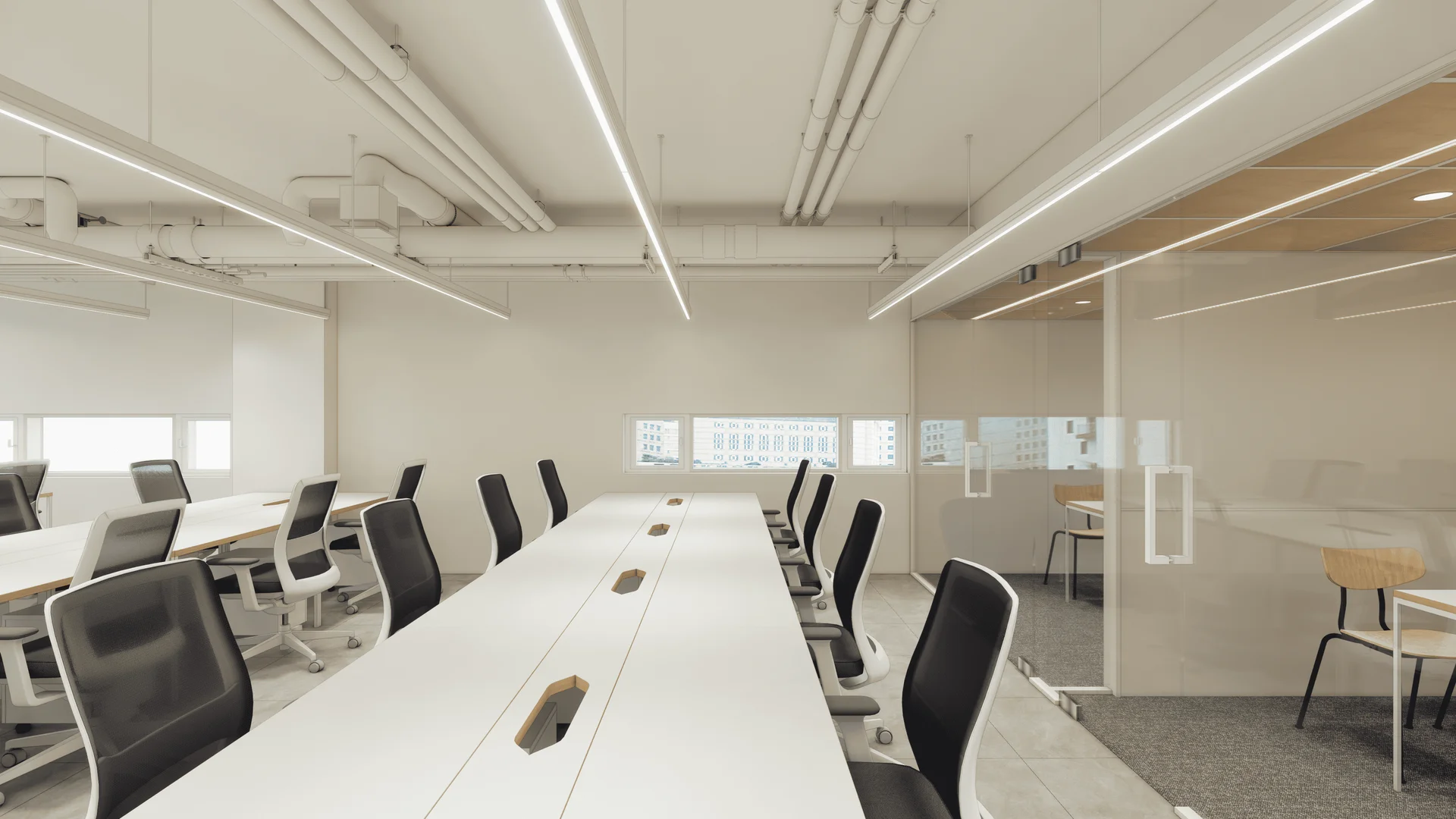 오피스B 업무 공간 예시 이미지