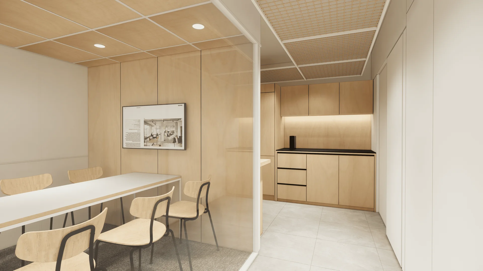 오피스B 커피존 예시 이미지