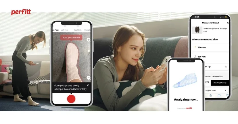 AI shoe size finder
