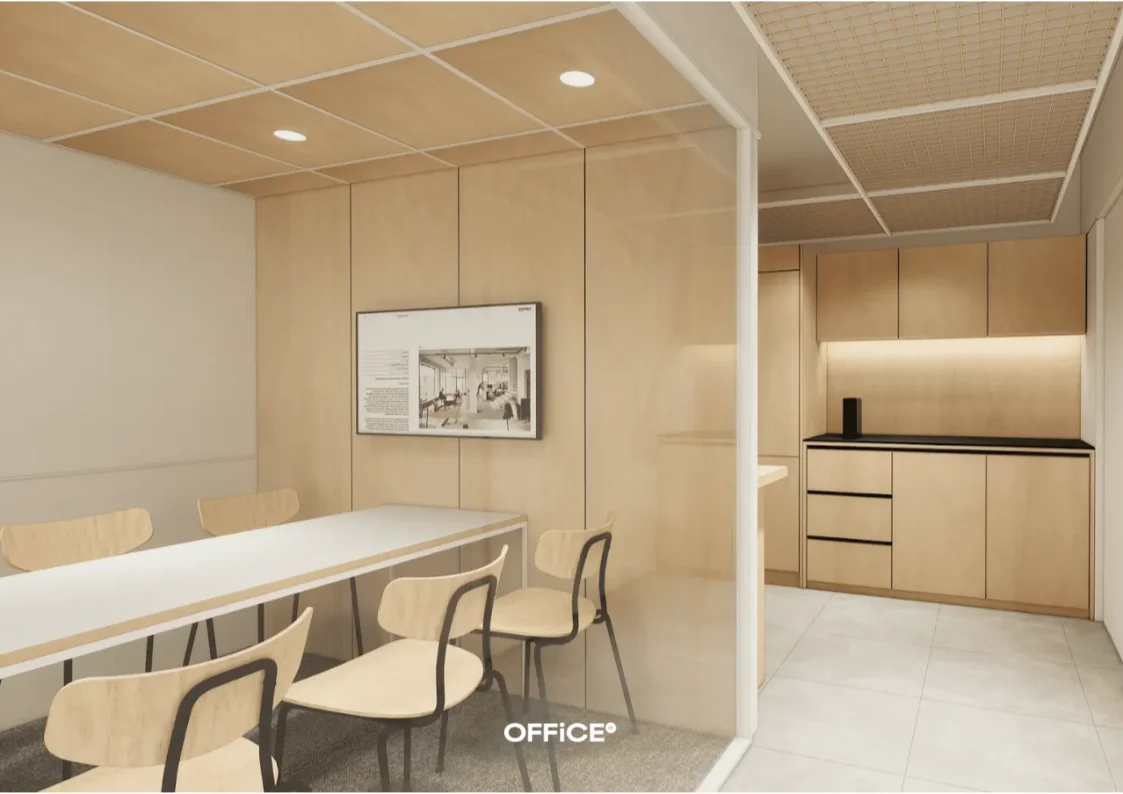 오피스B 유리 가벽 예시 이미지