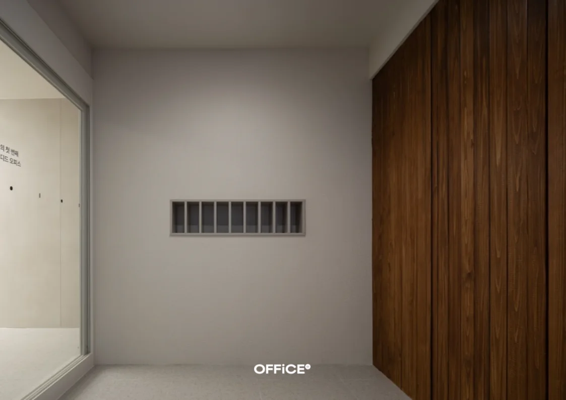 오피스B 석고 가벽 예시 이미지