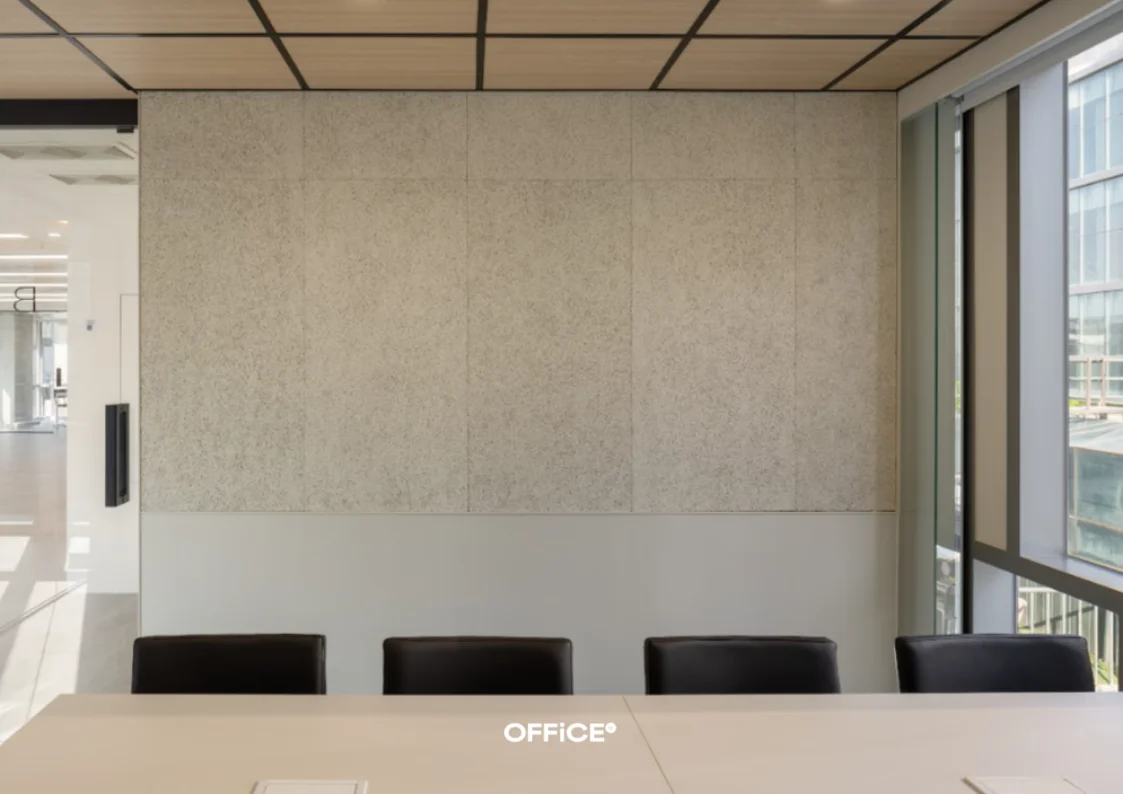 오피스B 방음을 설치한 석고 가벽