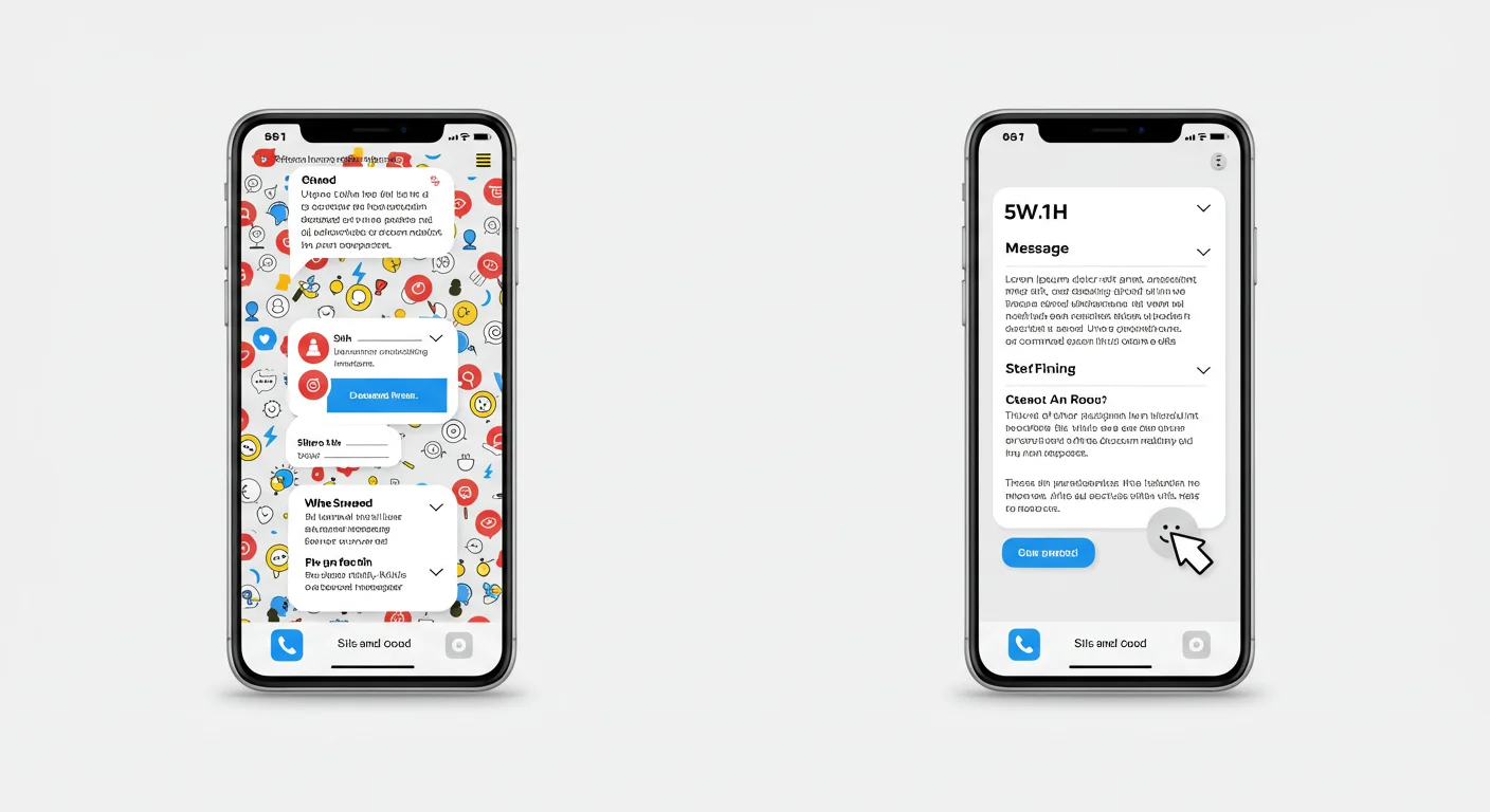 스팸과 정보의 차이는 육하원칙
