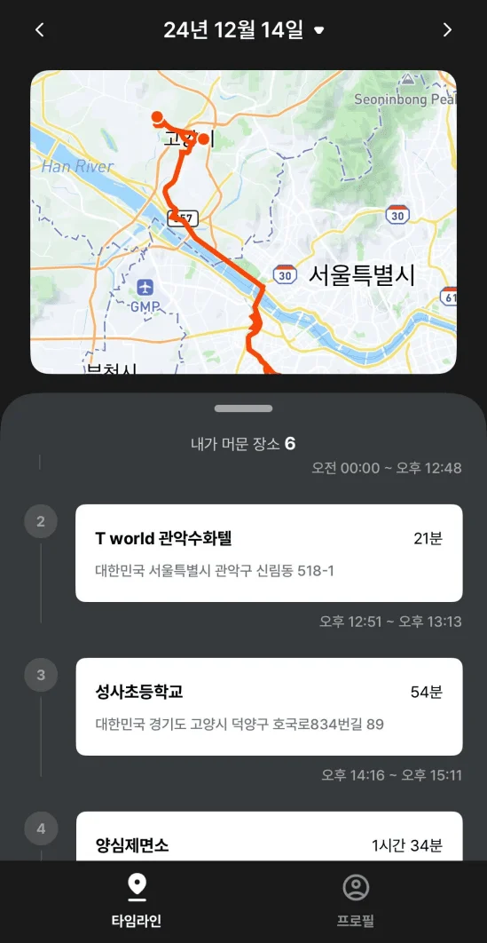 타임라인 하루를 돌아보는 새로운 방법