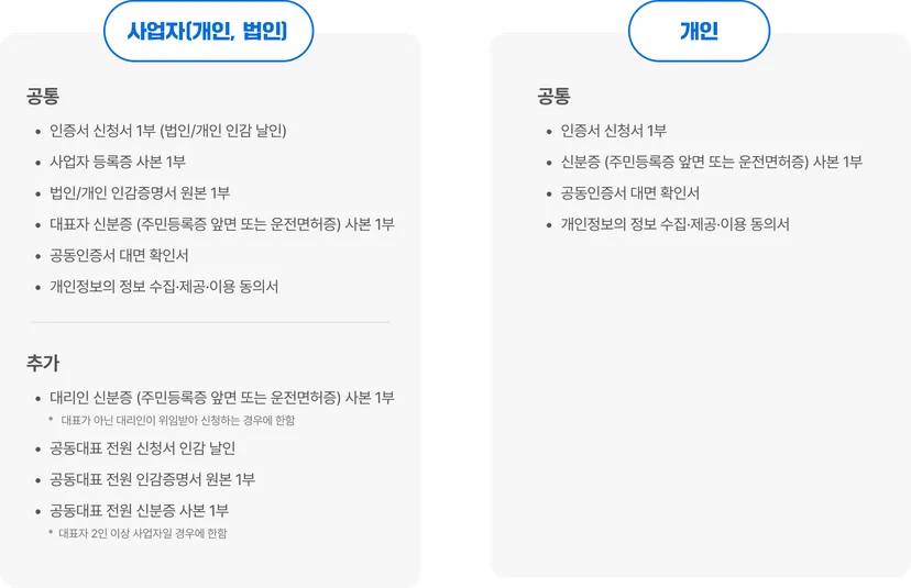 올바로시스템 인증서 등록