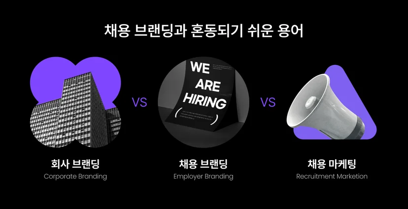 채용 브랜딩과 혼동되기 쉬운 용어