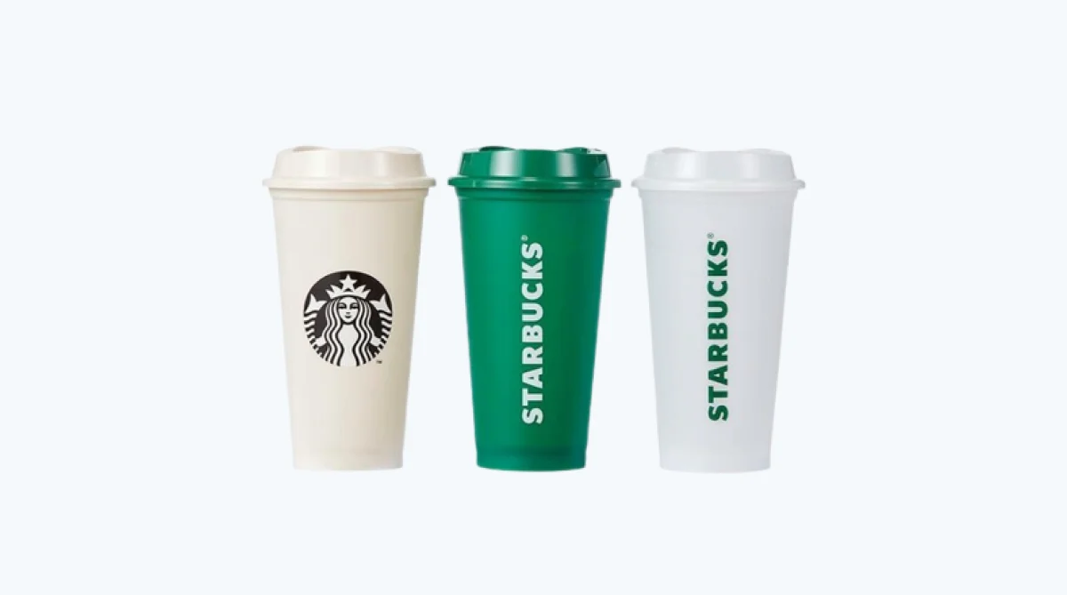 그린컵 캠페인을 통해 환경 보호 메시지를 전달하는 스타벅스