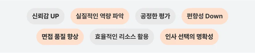구조화 면접 평가의 장점
