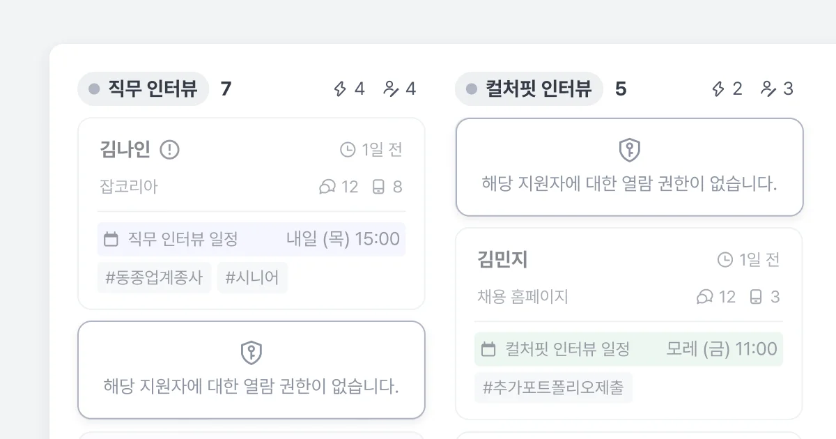 정보에 대한 접근을 권한에 따라 적절히 부여합니다.