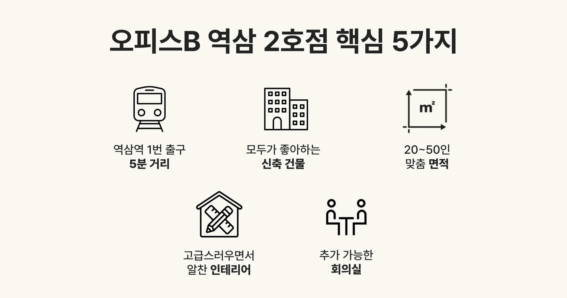 오피스B 역삼 2호점 핵심 5가지