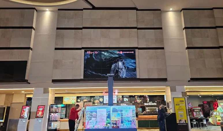 An LED panel with unstable color output across individual panels