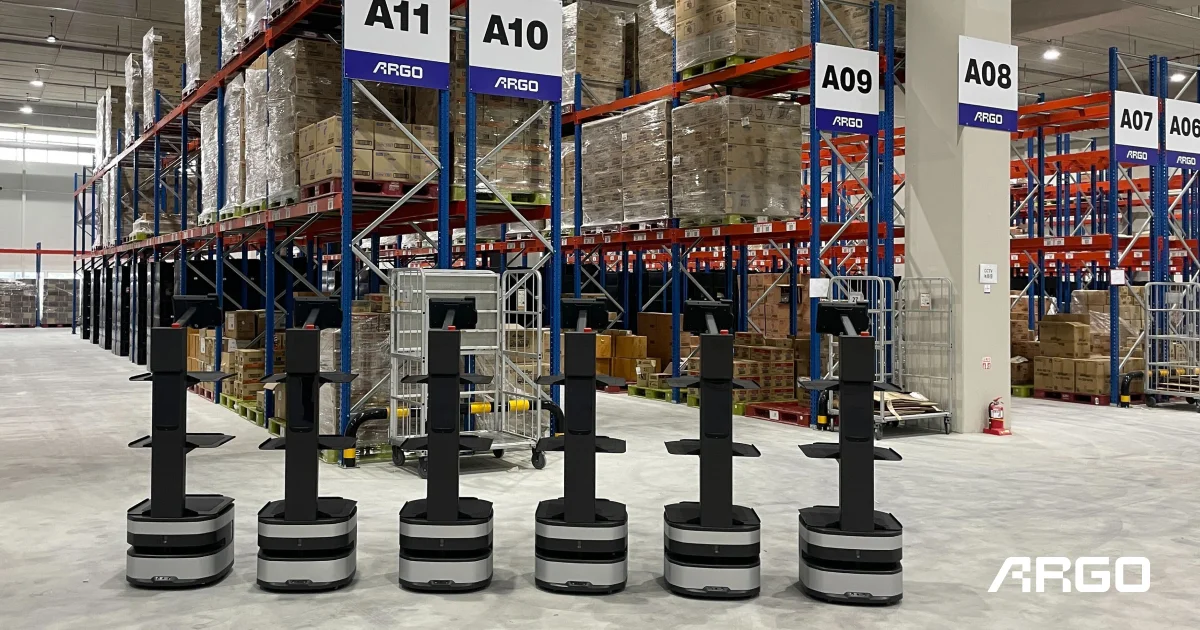 아르고 플로틱 물류센터 자율주행로봇