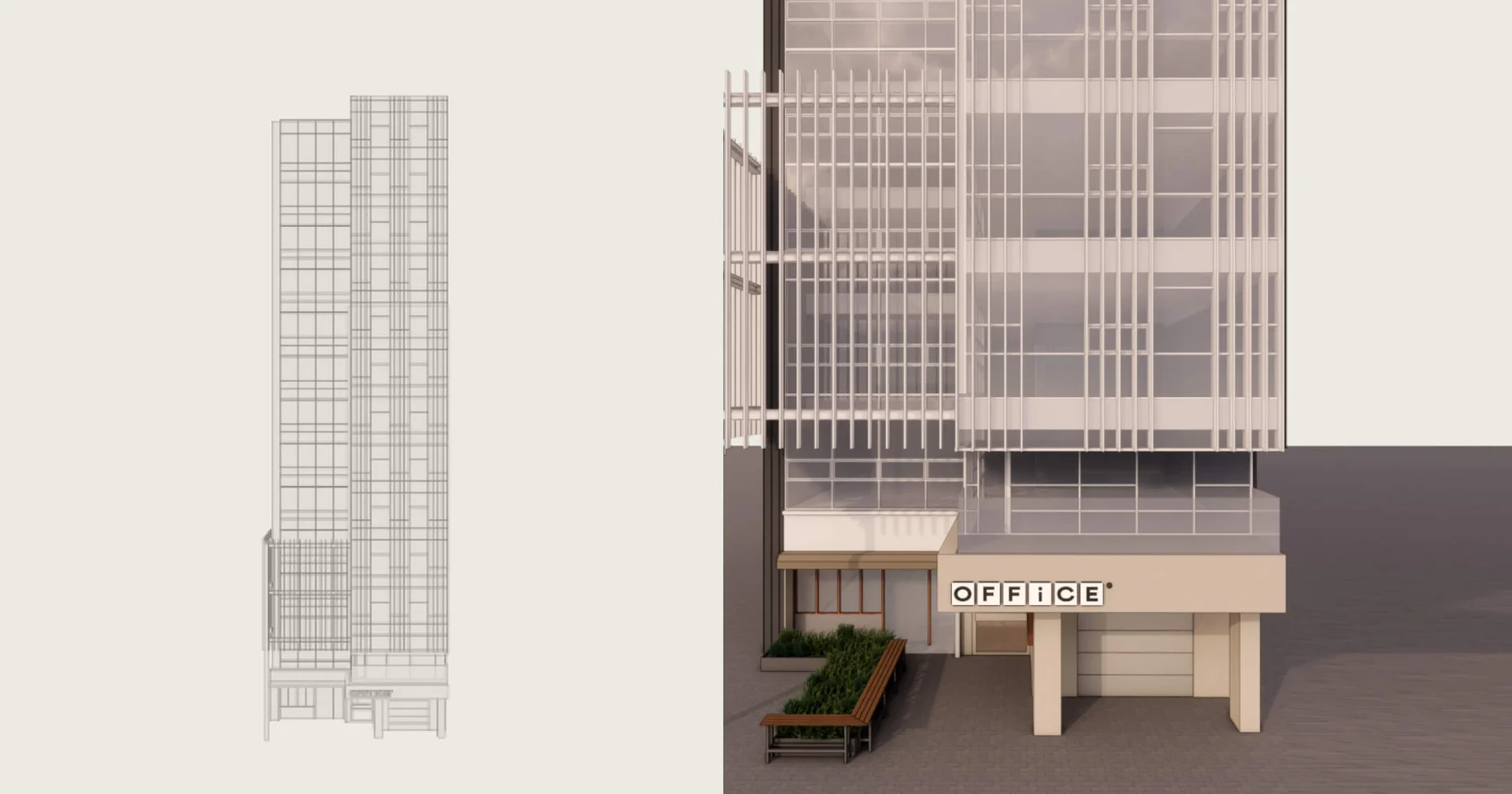 오피스B 선릉 1호점 외관