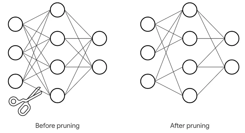 Pruning the AI model