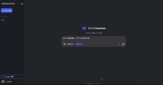 무한로딩 걸린 DeepSeek의 Chat 서비스