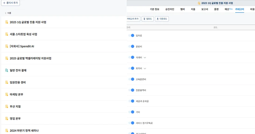 스팬딧 폴리시 기능