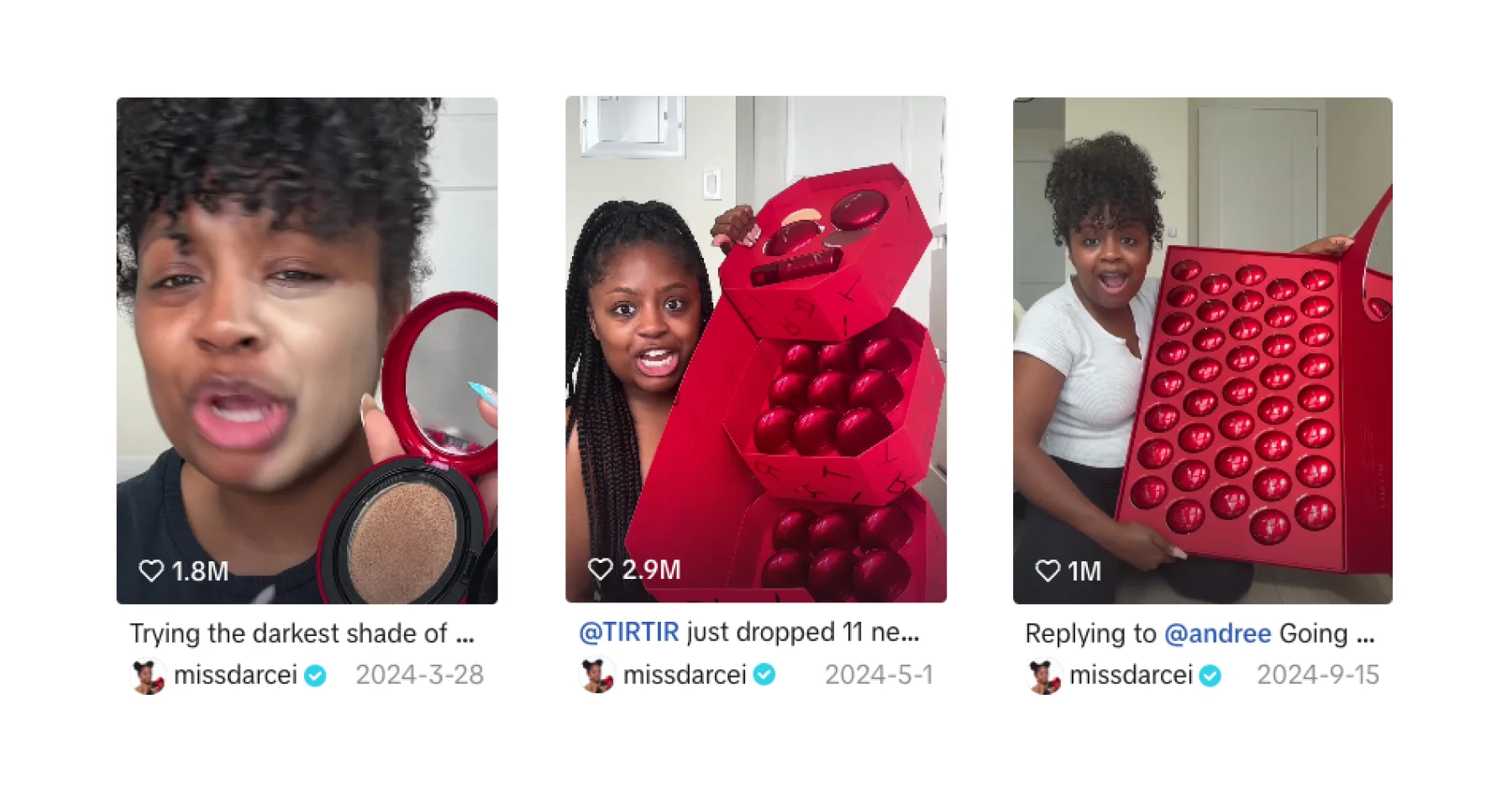 Targeted Gifting : TirTir's collaboration with Miss Darcei