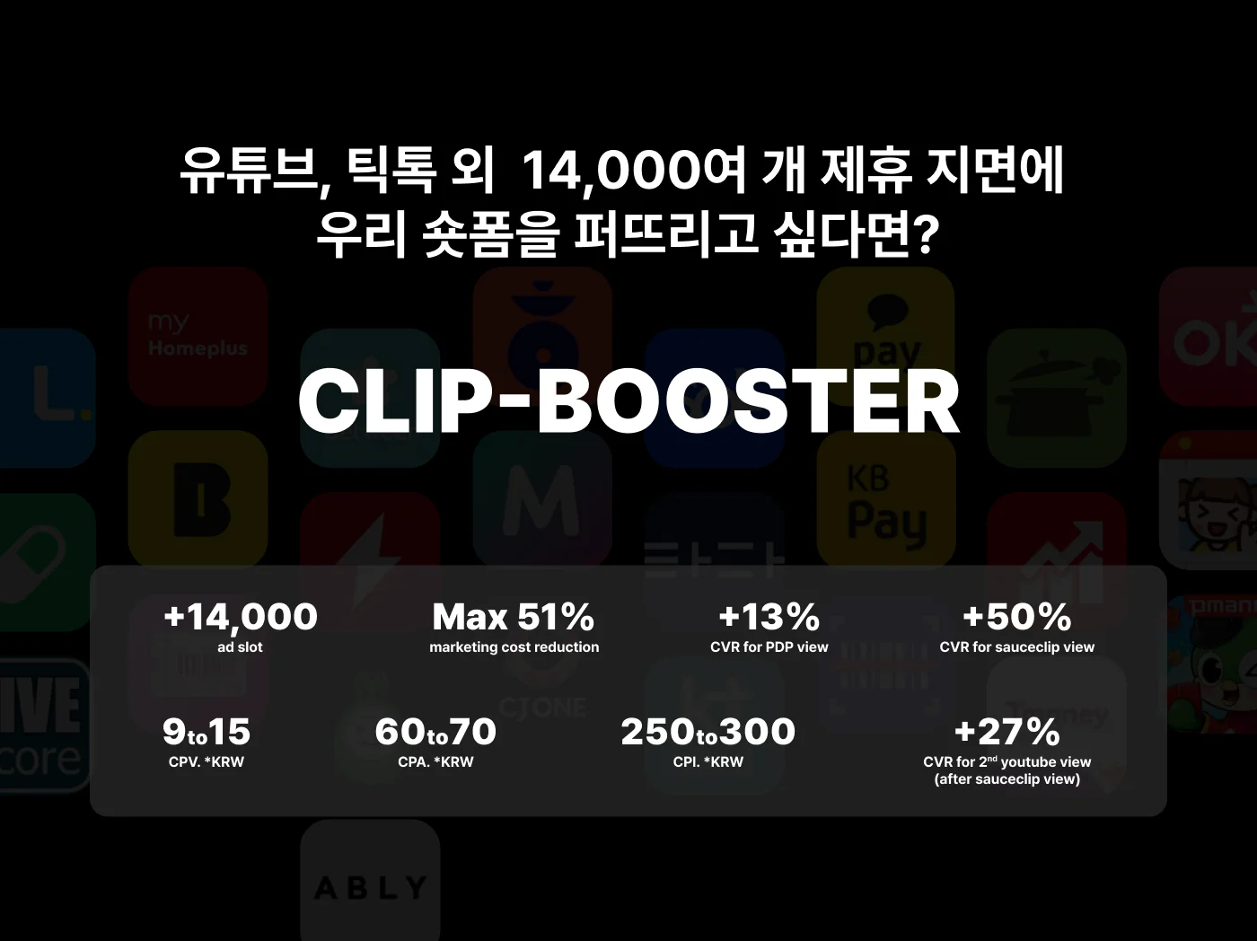 유튜브, 틱톡 외 14,000여 개 제휴 지면에 우리 숏폼을 퍼뜨리고 싶다면?