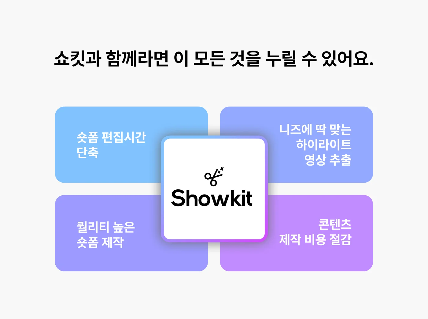 쇼킷과 함께라면 이 모든 것을 누릴 수 있어요.