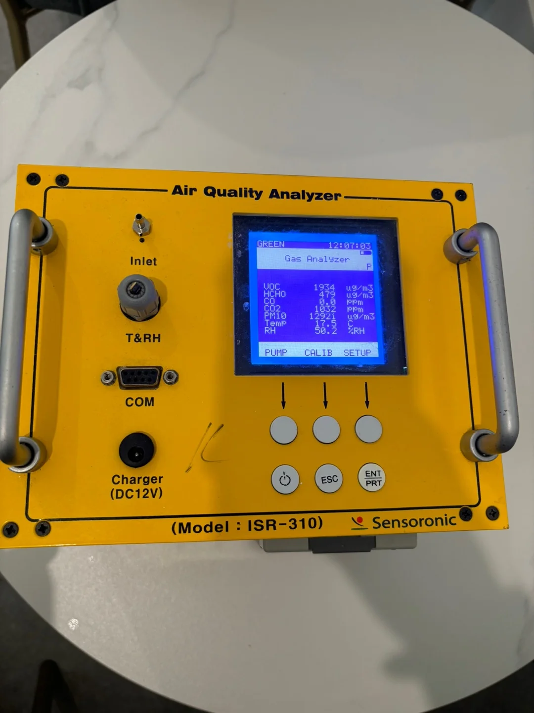 새집증후군 시공 전 측정결과