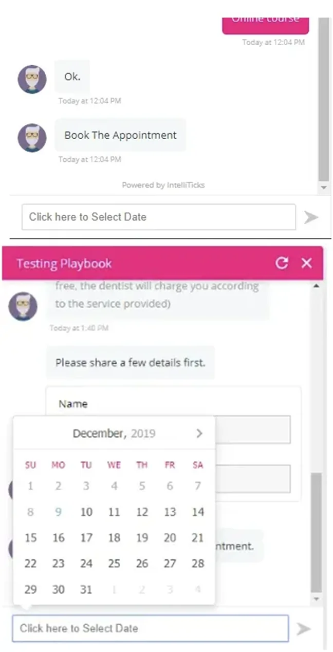 챗봇의 간결성 예시