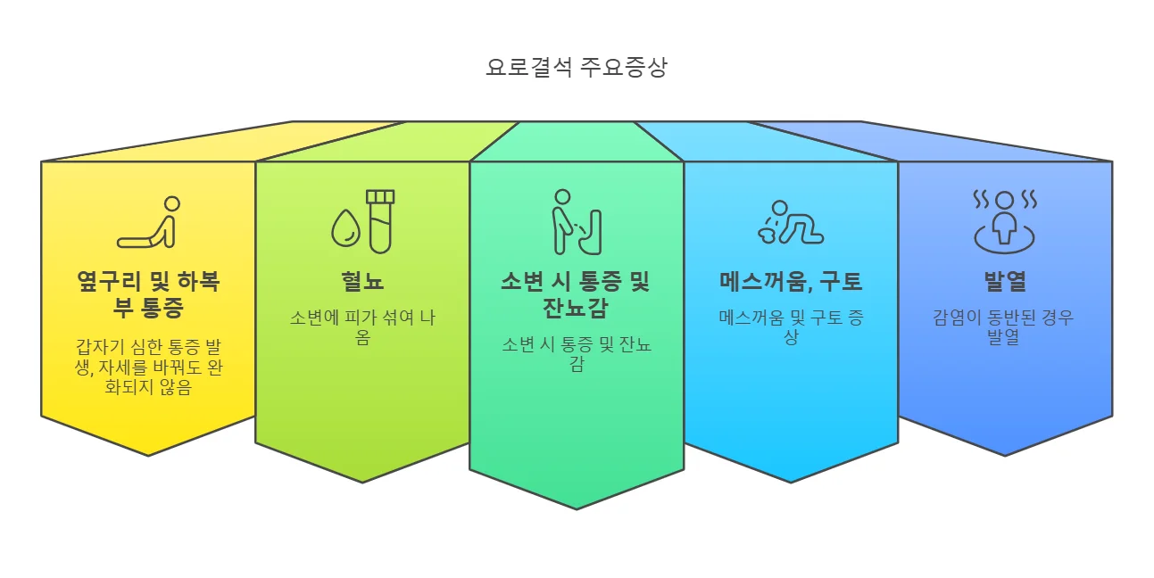 천안 요로결석 주요증상