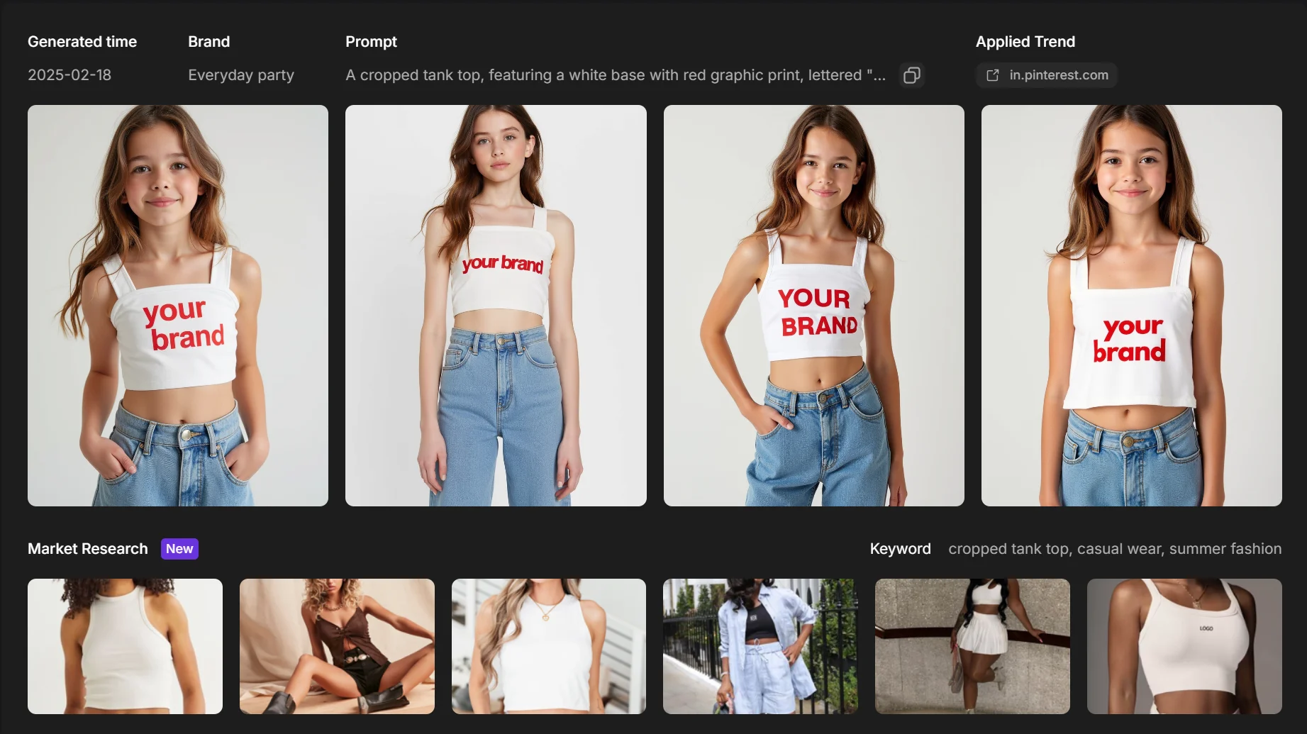 Lettered 'Your Brand'