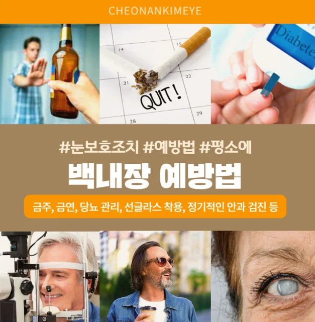 천안 백내장 예방