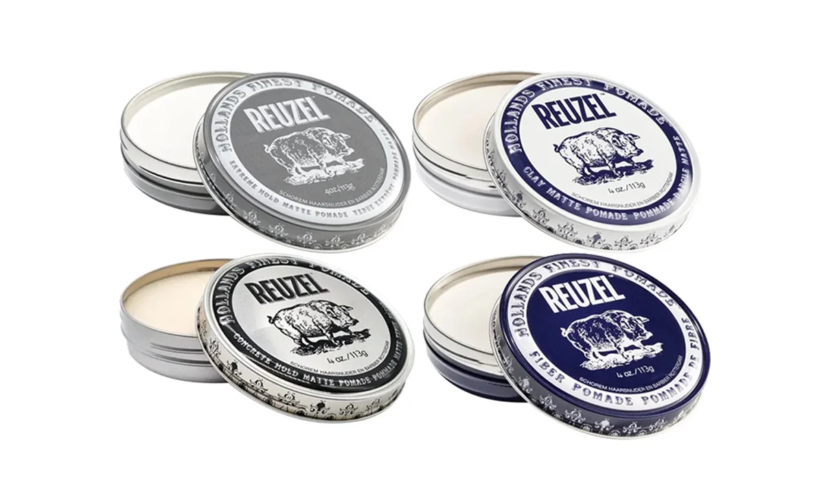 메탈 화장품 용기 리우젤 포마드 제품